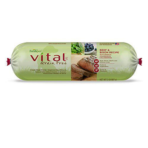 Freshpet vital grain free beef top and bison